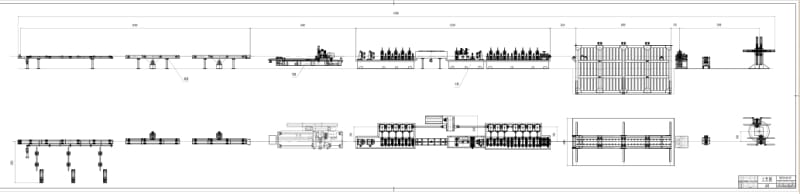 中拓自动高速焊管机生产线
